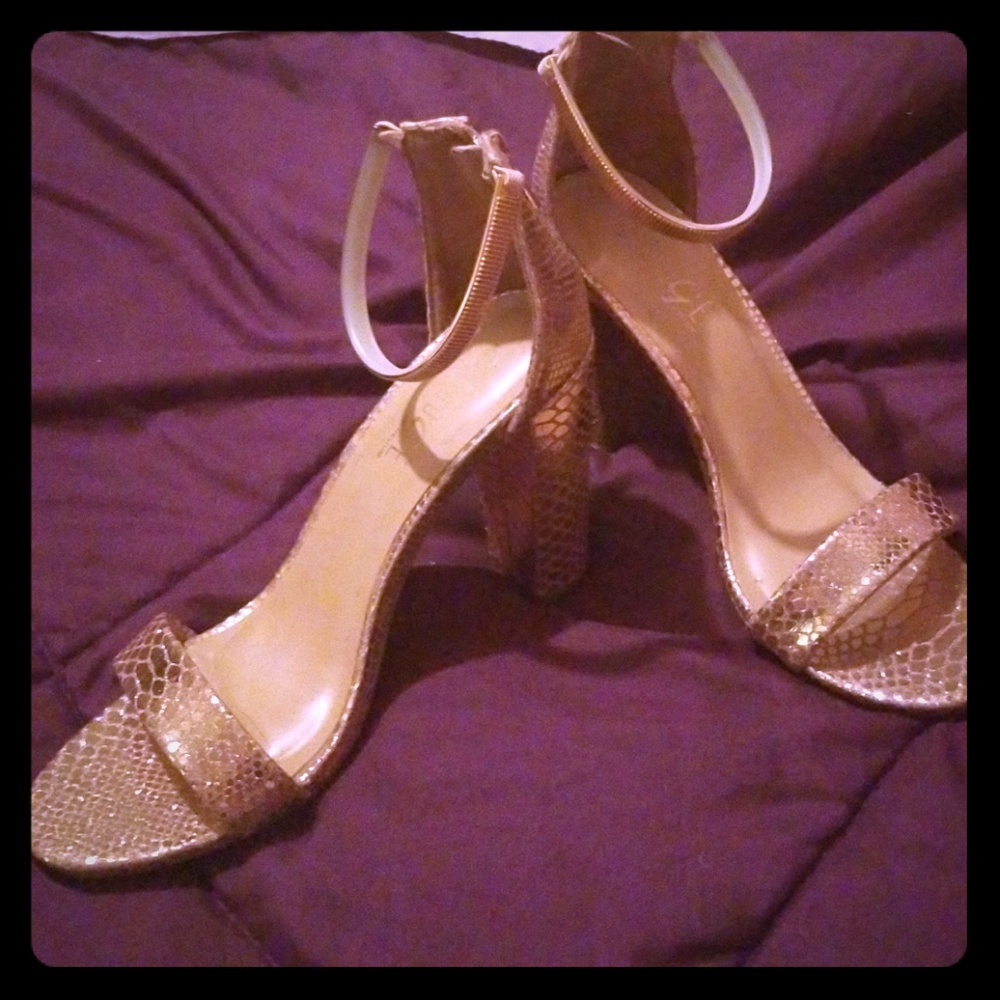 Gold heels